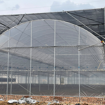 Multispanのスプリンクラー潅漑9mの農業の温室の多スパンの温室
