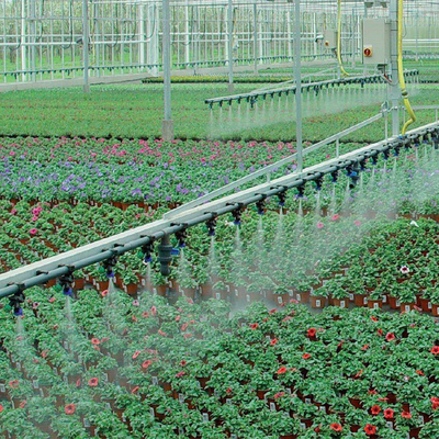 自動温室の用水系統を育てる農業の農場の植物