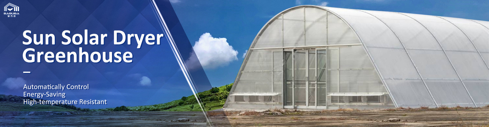 Chilli Drying Dome PC Board Heating Solar Greenhouse Dryer For Agriculture Farming