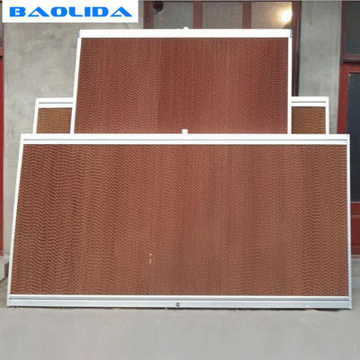 質  Greenhouse Cooling System Pad With Aluminum / Galvanized / Stainless Steel Frame 工場