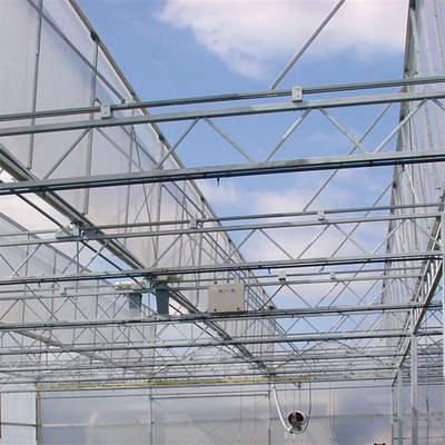 Hydroponic野菜のための緩和されたガラス パネルのフェンローのタイプ温室Multispan