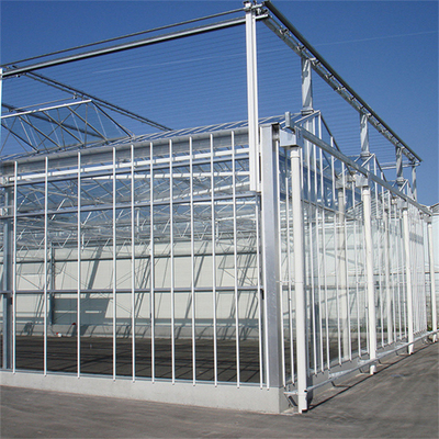 農業の花の温室ガラスの花の植わることのための産業屋外のMultispanのガラス専門のオランダの温室