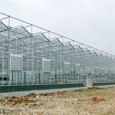 植物園のための鋼管の自動フェンローの電流を通されたガラス温室