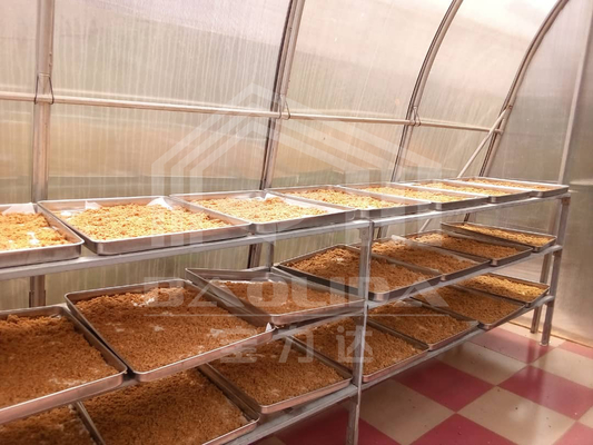 制御された環境で野菜と果物を乾燥させる可変なスマート乾燥温室
