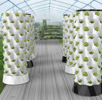 10 Layer 30L 80 Holes Farming Growing Towers Indoor Vertical Garden Hydroponic System