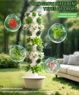 30L 5 Layer Agriculture Vertical Farming Hydroponic System Tower Growing Strawberry