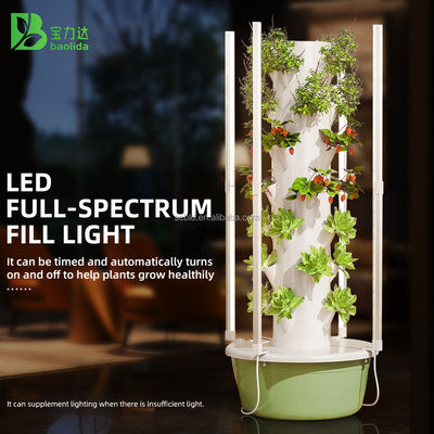 Vertical Farming LED Grow Lights Hydroponic Tower 30L 5 Layer  Growing Hydroponic Cultivation