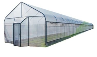 農業の安定した構造フレームのための明確なプラスチック フィルムの単一スパンの温室
