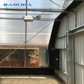 農業プラスチック自動化された停電ライト剥奪の温室の単一のスパン
