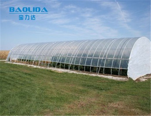 農業の野菜トンネルの単一のスパンの温室のプラスチック フィルム150ミクロン